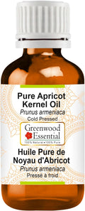 Greenwood Essential Pure Apricot Kernel Oil (Prunus armeniaca) Cold Pressed 10ml (0.33 oz)
