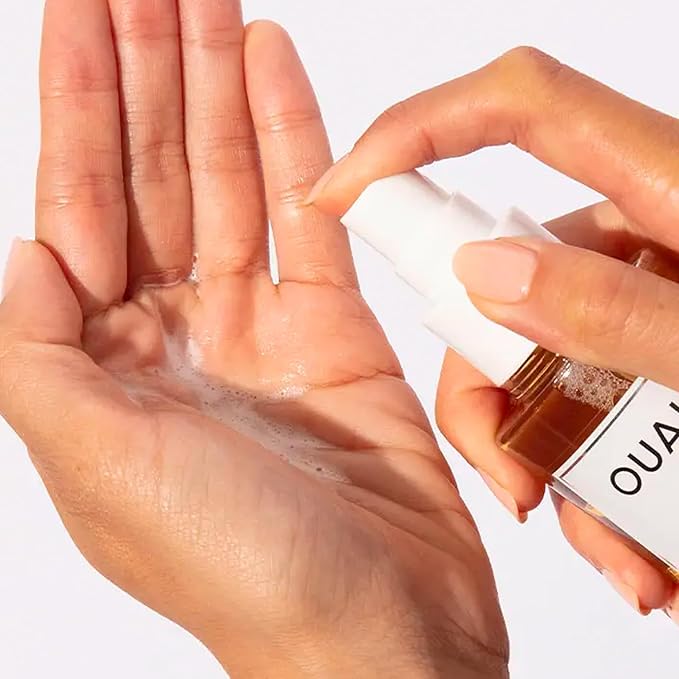 OUAI Wave Spray Travel Size - Coconut Oil & Rice Protein Texturizing Mist for Beach Waves, Volume & Shine - Paraben-Free, Safe for Color & Keratin-Treated Hair (1.7 fl oz)