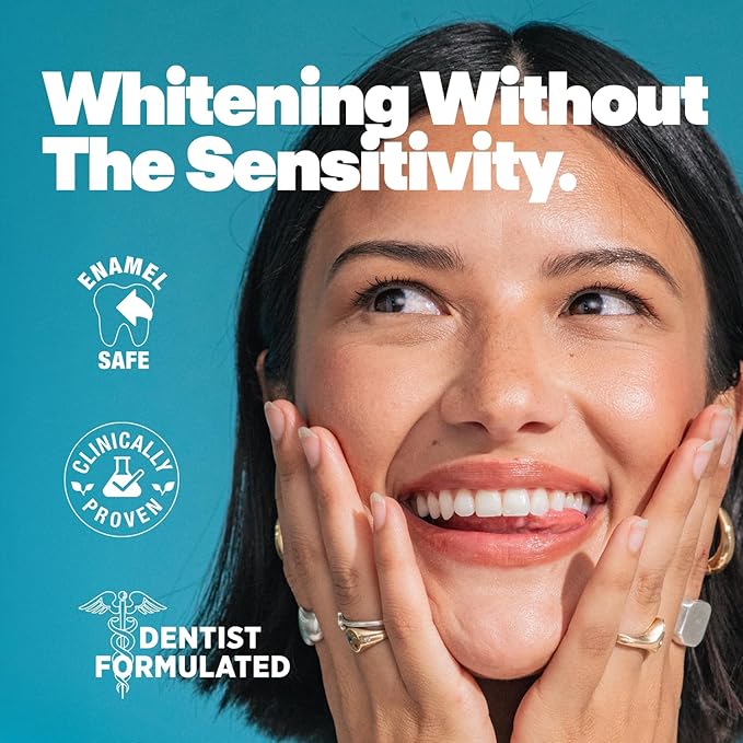 Lumineux Whitening Duo Set – Peroxide Free - Enamel Safe for Whiter Teeth – Includes 21 Whitening Treatments & 2 Pack Whitening Toothpaste, Fluoride Free & Dentist Formulated