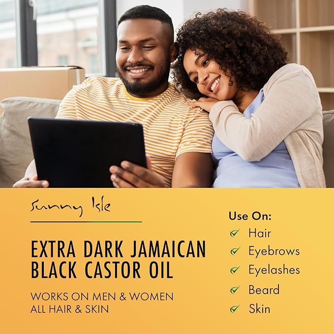 Sunny Isle Jamaican Black Castor Oil Extra Dark, 4 Fl Oz