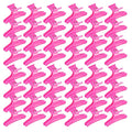 Ondder 48 Pcs Hot Pink Butterfly Hair Clips for Styling and Sectioning - Pro Claws Clamps for Cutting, Coloring - Hair Accessories for Women Girls