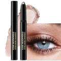 Eyeshadow Stick Shimmer Waterproof Long Wear Eye Brightener Cream to Powder Glitter Eye Shadow Crayon High Pigmented Highlighter Eye Liner Pencil Makeup Crease-Proof Buildable Color, 9 CHAMPAGNE
