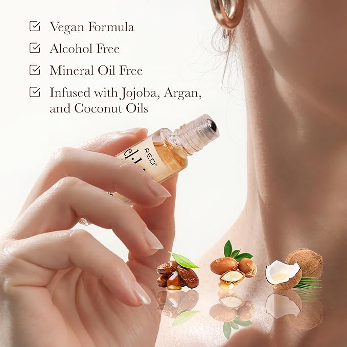 EL:KISS Roll On Perfume, Blooming Bouquet Inspired by Miss D. Eau de Parfum 12mL (.40 Fl Oz), Hydrating & Long-Lasting, Alcohol-Free & Mineral Oil-Free, Infused with Jojoba, Argan & Coconut Oil