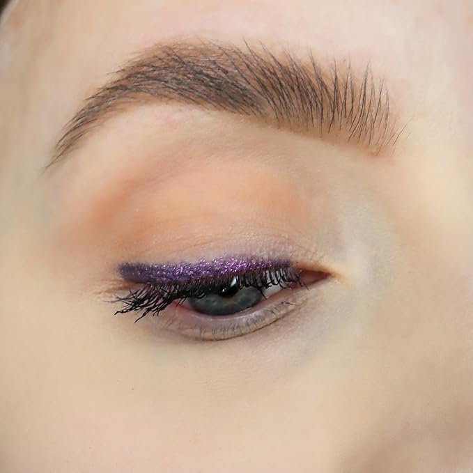 Sandstone Scandinavia Hypoallergenic Waterproof Eyeliner - Fragrance Free Metallic Eye liner - Vegan and Cruelty Free Eye Pencil - Eyeliner Pencil for Sensitive Eyes (Purple Space)