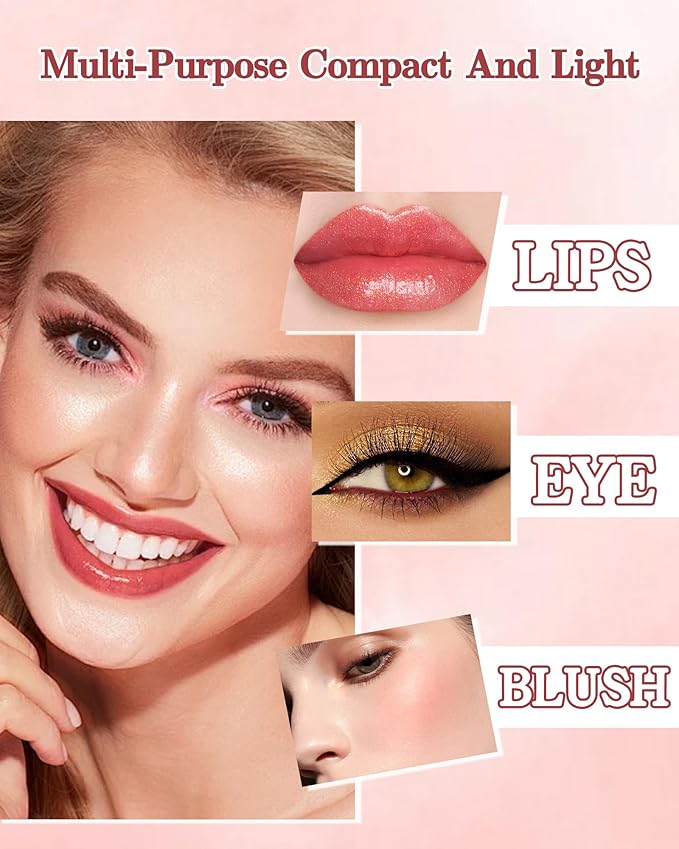 Metallic Rose Color Changing Shimmer Lipstick for Women,3D Shine High Impact Long Lasting Hydrating Transfer Proof Lipstick,Creamy Matte Non Sticky Plumping Lip Gloss,Full Coverage Lip Color Makeup 04