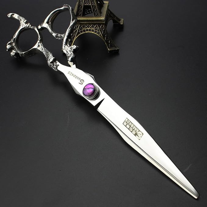 6/7-inch professional hairdresser set, stainless steel scissors hairdresser's exclusive hairdresser. (8-Zoll-Flachschere)