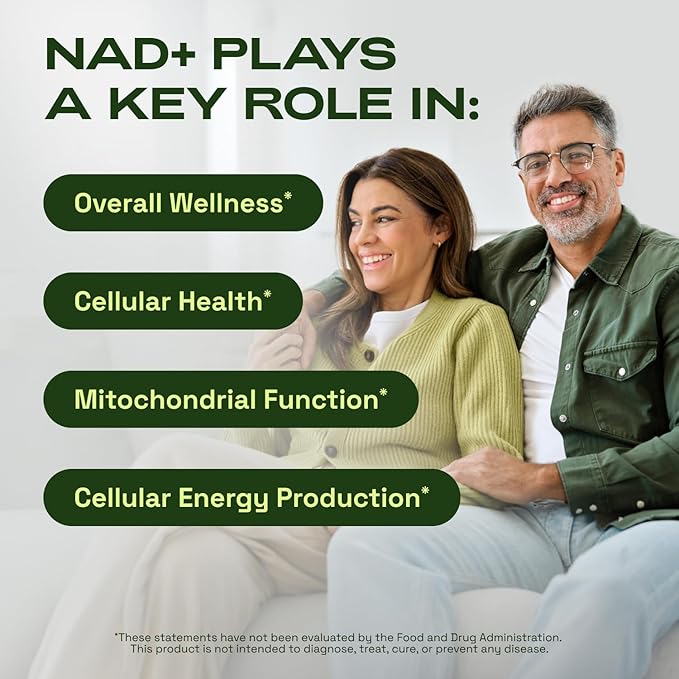 NMNH Supplement Alternative – Liposomal NAD+ Resveratrol – 30-Day Supply – Third-Party Tested – 120 Capsules – Advanced NAD+ Supplement - Pack of 2