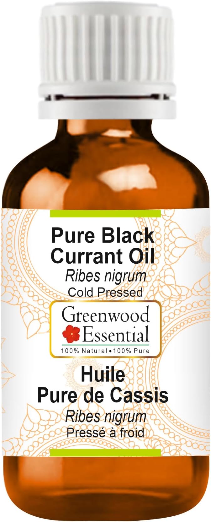 Greenwood Essential Pure Black Currant Oil (Ribes nigrum) Cold Pressed 15ml (0.50 oz)