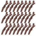 24 Pack Alligator Hair Clips, Professional Clips for Hair Sectioning, Hair Styling Accessories for Women Men Girls Teens，Coffee