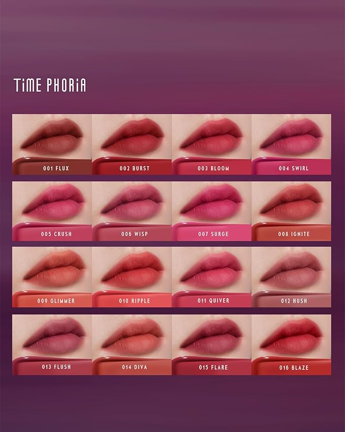 Blurring Lip Tint - Shine Lip Gloss to Soft Blurry Lip Matte Finish, Long-Lasting Lip Stain, Smooth and Blur lip lines, Weightless Watery-Velvet Feel, Hydrating & Non-Sticky (010 RIPPLE)