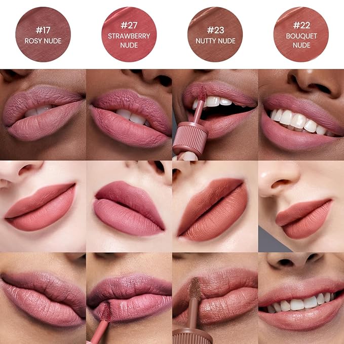 Peripera Ink the Velvet Lip Tint - High Pigment Color, Longwear, Weightless, Not Animal Tested, Gluten-Free, Paraben-Free (040 CALM ROSY)