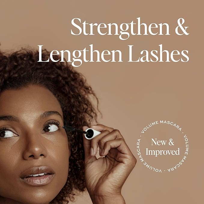 DIME Beauty Volume Mascara - Smudge-Proof Tubing Mascara for Fuller, Thicker Lashes, Adds Volume & Length, Black 0.28 oz / 8 g