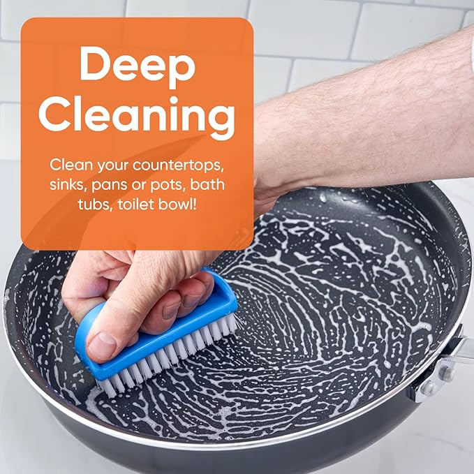 Nail Brush for Cleaning Fingernails, Nail Scrubber Brush, Toe Foot Hands Fingernail Brush Cleaner- Small Scrub Brush- All-Purpose Stiff Cleaning Brush for Home, Kitchen, Work, 12 Pack - Superio