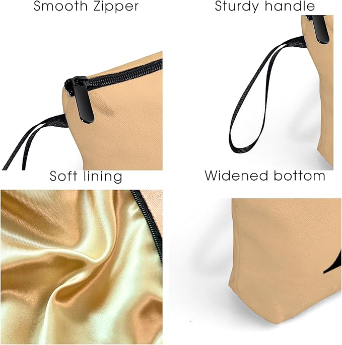 Appreciation Initial Monogram Gifts for Sisters from Sister Employees Team Bride Womens Unique Mom Personalized Makeup Cosmetic Bag with Mirror Mothers Day Christmas Graduation N