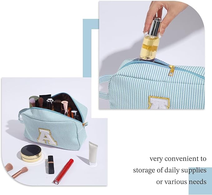 YOOLIFE Gifts for Mom - Birthday Gifts for Mom, Mother In Law Gifts, Mama Gift Idea, Personalized Gifts for Women, Initial Makeup Bag for Women C