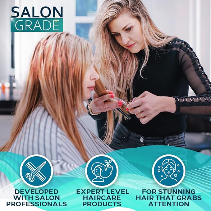 Biotin Hair Thickening Serum for Men and Women - Intense Strengthening Treatment Product with Natural Botanical Oil Blend to Help Boost Thin Hair - Repair Thinning Hair, Increase Volume and Shine