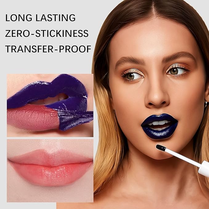 QueenDiary lip stain peel off lip gloss all day long lasting Waterproof and Transferproof lip tint - matte finish peel off lip liner (05#Rosy)