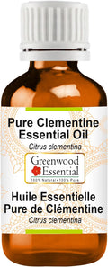 Greenwood Essential Pure Clementine Essential Oil (Citrus Clementina Steam Distilled 50ml (1.69 oz)