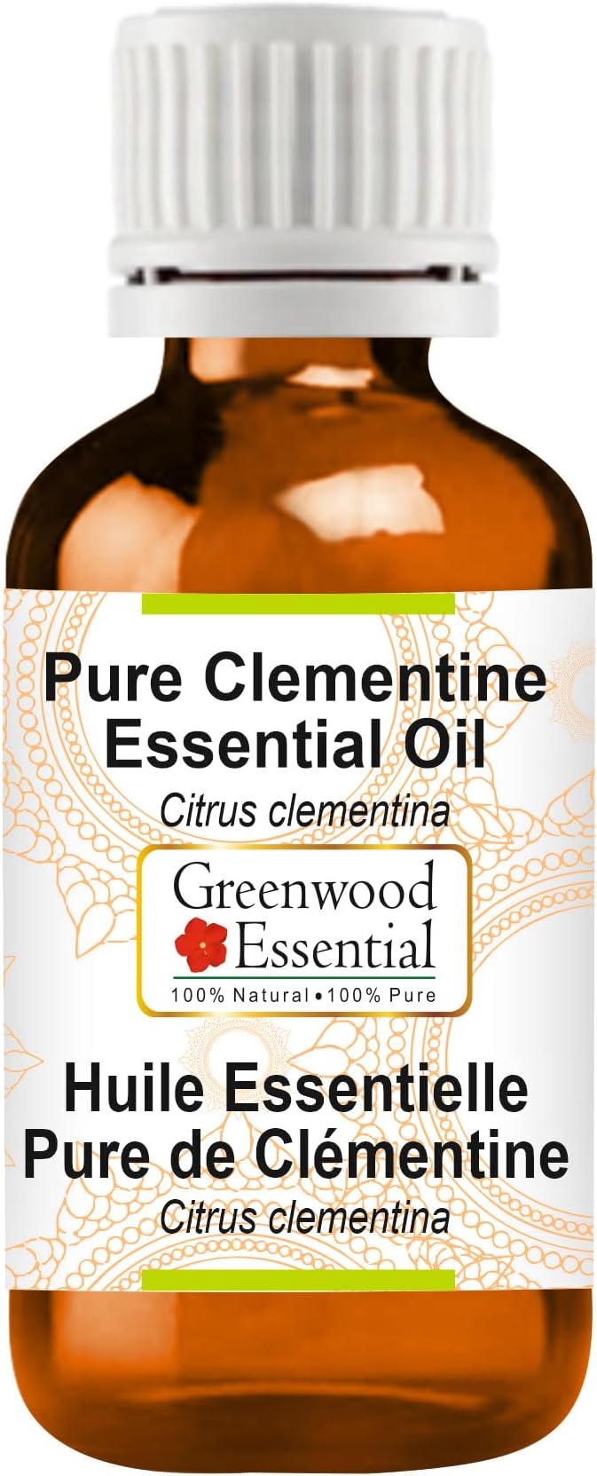 Greenwood Essential Pure Clementine Essential Oil (Citrus Clementina Steam Distilled 30ml (1.01 oz)