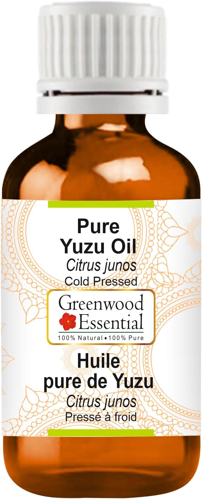 Greenwood Essential Pure Yuzu Oil (Citrus junos) Cold Pressed 5ml (0.16 oz)