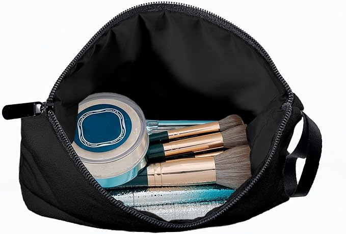 SEAMOON Women Birthday Unique Initial Funny Gifts for Teenage Girl Sister Friends Bridesmaid Personalized Travel Make up Cosmetic Bag with Mirror Valentines Mothers Day Christmas Graduation L