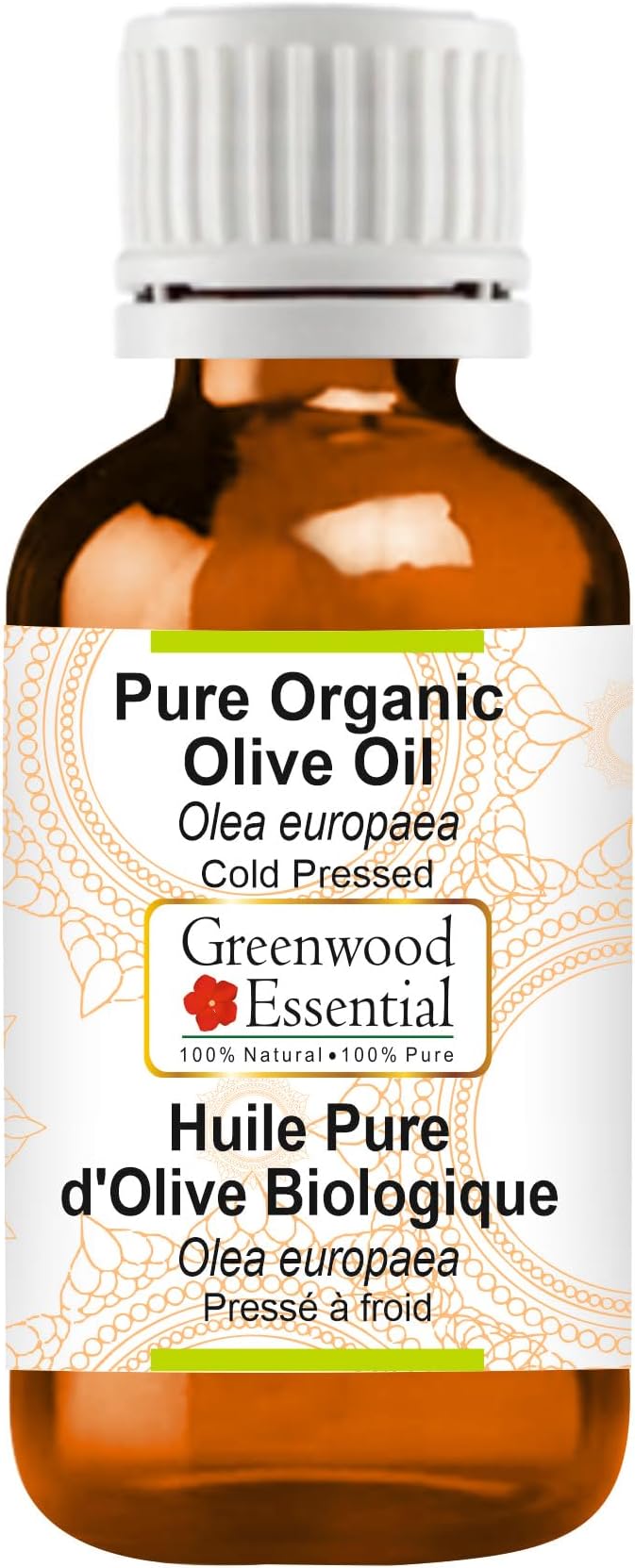 Greenwood Essential Pure Olive Oil (Olea europaea) Cold Pressed 30ml (1 oz)