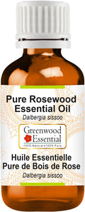 Greenwood Essential Pure Rosewood Essential Oil (Dalbergia Sissoo) Steam Distilled 30ml (1.01 oz)