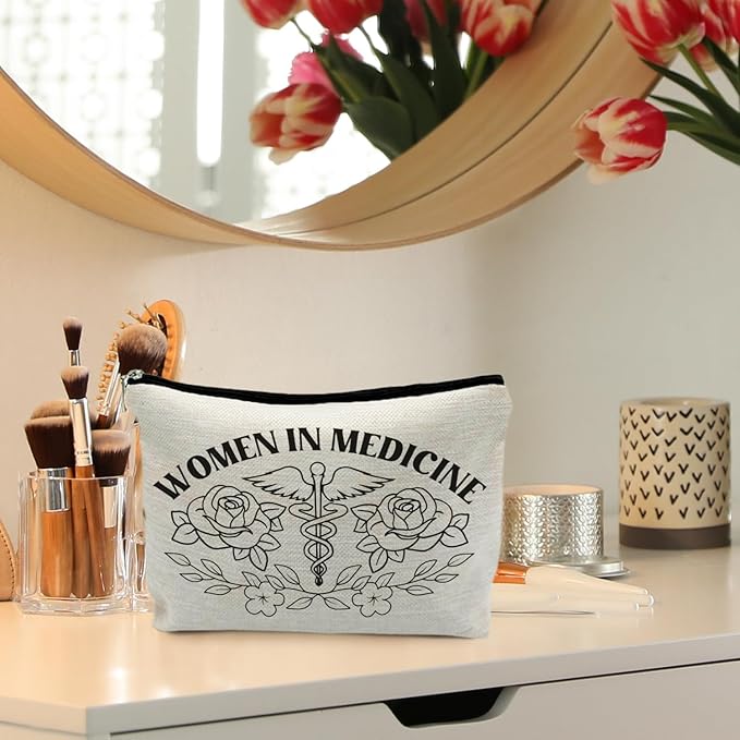 pharmacist gifts for women, women in medicine makeup bag, pharmacy gifts for coworkers, pharmacy technician gifts, medicine women cosmetic bag makeup pouch