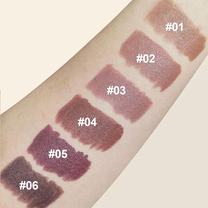 Erinde Matte Lipstick Crayon for Women, Berry Red Wine 24 Hour Lipstick Lip Liner Pencil, Neutral Lip Stick Long Lasting Waterproof, Vegan & Cruelty-Free, 05