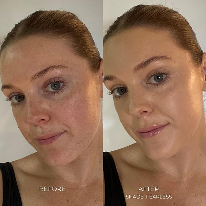 Organic Serum Foundation | Vegan, Buildable Coverage, Weightless Second Skin Feel, Transfer Proof with Skincare Ingredients in Sustainable Packaging. Daring 25ml