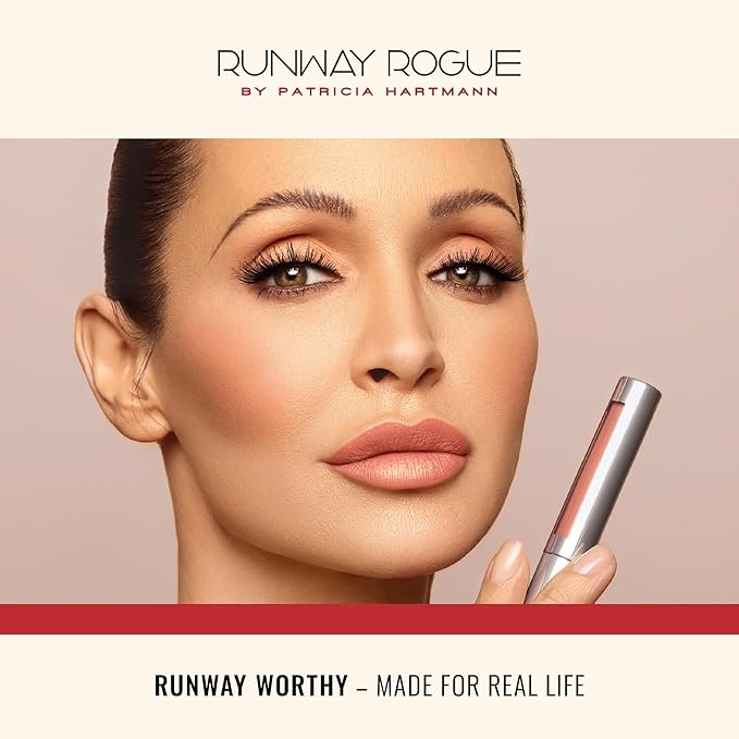 Runway Rogue Silk Glam Liquid Lipstick Lip Trio, Long Wear Frosted Liquid Lipstick Pack, (‘Call Sheet’, ‘Cocktail Hour’, ‘First Class’)