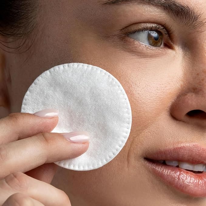 Cliganic Premium Cotton Rounds for Face (500 Count) | Makeup Remover Pads, Hypoallergenic, Lint-Free | 100% Pure Cotton (Packaging May Vary)