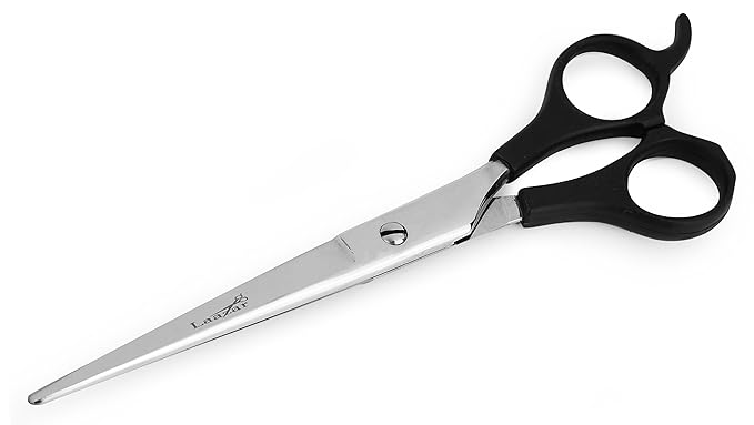 Laazar Straight Hair Cutting Scissors | Professional Hairdresser Trimming Shears with Premium Japanese Steel Blade | Extra Sharp | Grooming Tools for Men, Women, Pro Barber, or Hair Salon