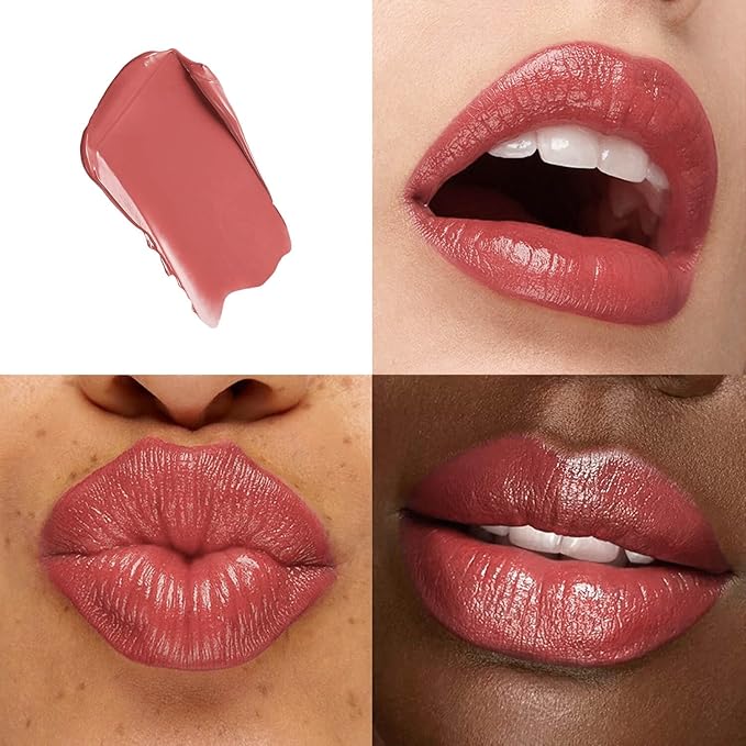 Moisture Nude Lipstick – Hydrating Lip Balm for Dry, Cracked Lips, Weightless Creamy Lip Color with Vitamin E, Hydrasmooth, Glossy Juicy Finish, Long Lasting for Women (Lustre)