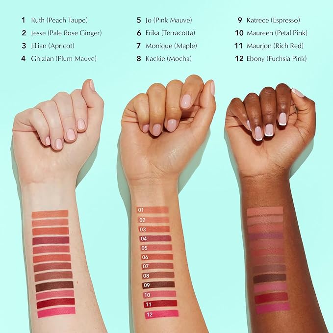 Thrive Causemetics Lip Filler Long-Wearing + Plumping Lip Liner, Shea Butter Hydrating Lip Plumper Retractable Lip Liner Pencil, Built In Sharpener, Vegan & Cruelty Free, Ghizlan (Plum Mauve)
