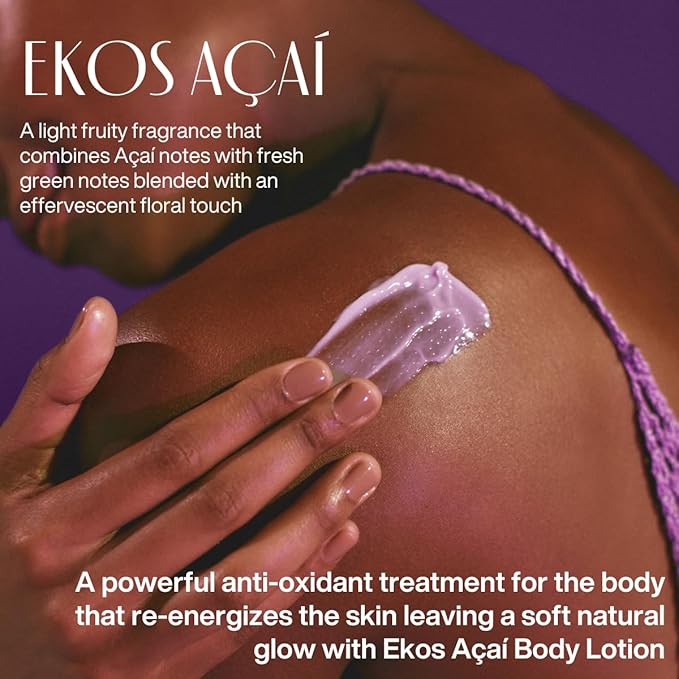 Natura - Ekos Açaí Revitalizing Body Lotion Refill - Vegan - 24 Hours of Soft Skin - Improves Elasticity - Acai Oil - Brazilian Beauty Secrets - Body Care - 13.5 fl oz (400ml)