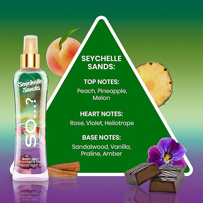 So...? Seychelle Sands Body Mist for Women - 6.9 oz Body Mist - Pack of 3