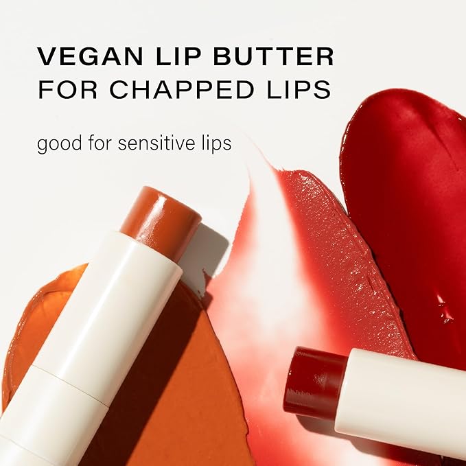 Melixir Vegan Lip Butter (12 Colors), Hydrating Tinted Lip Balm Stick, Bee-Free, Petrolatum-Free, Plant-Based, Moisturizes Dry & Chapped Lips With Shea Butter, Sheer, Natural Finish - #15 Dirty Pink