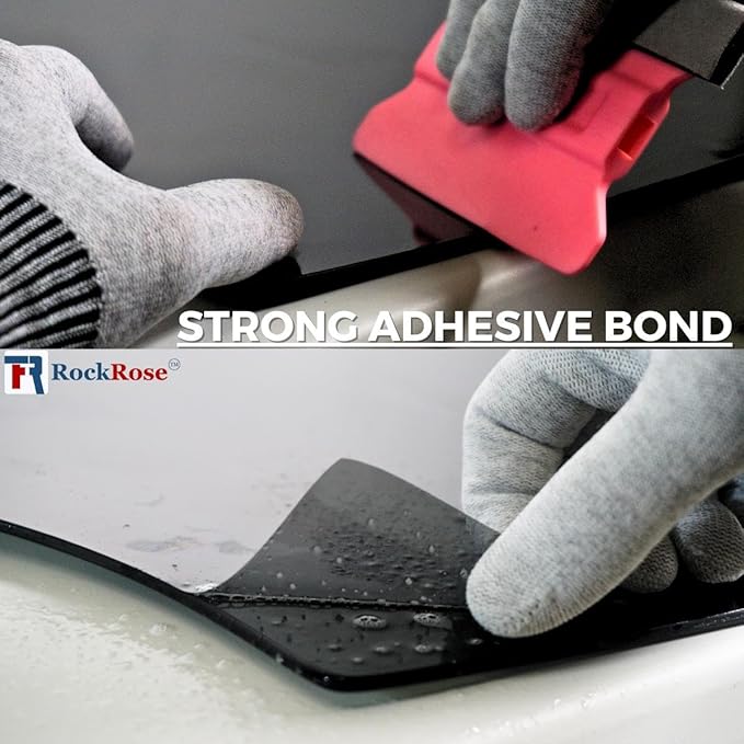 RockRose 35% Nano Ceramic Car Window Tint 24 in x 100FT 2PLY Privacy Film Heat Block, 99% UVR, and 85% IRR Block for Auto or Home Strong Adhesive, Easy Shrink, Plotter Friendly - Charcoal