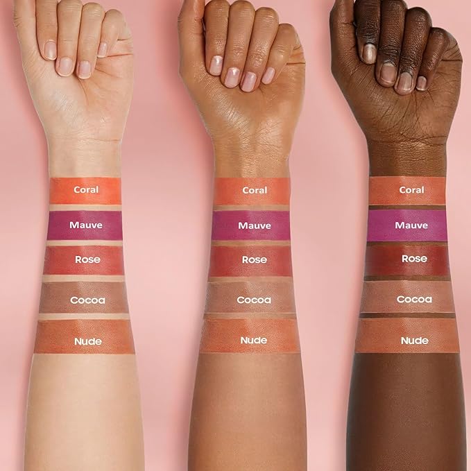OETUIOW Lip Stain, Lip Gloss Lightweight Waterproof Stay on All Day, Smudge-proof Natural Finish, Vegan & Cruelty-Free, Stocking Stuffers for Teen Girls (Nude)