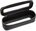 Pinkmik Makeup Brush Bag Slim Clear Makeup Bag Transparent Travel Cosmetic Case & Toiletry Bag with Zipper Small Beatuy Makeup Bag Purse Organizer for Women (Black, SLIM)