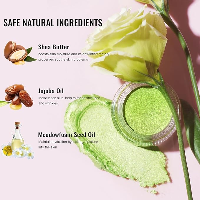 Oulac Cream Eyeshadow also for Highlighter Large Capacity Highly Pigmented Eye Shadow Waterproof &Long Lasting with Moisturizing Formula 04