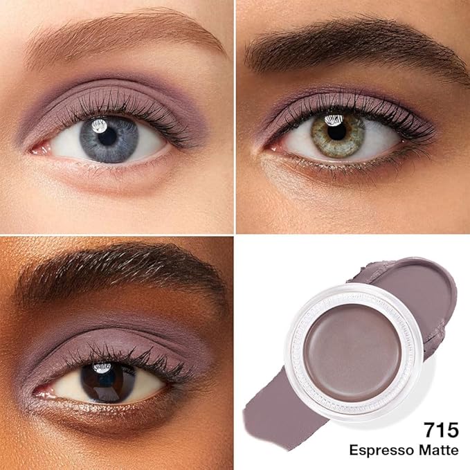 Single Cream Espresso Coffee Brown Matte Eyeshadow Palette Makeup, Natural Single Mini Instant Holographic Eyeshadow For Women, Sombras Crema Para Ojos, Talc, Paraben&Cruelty Free, 715