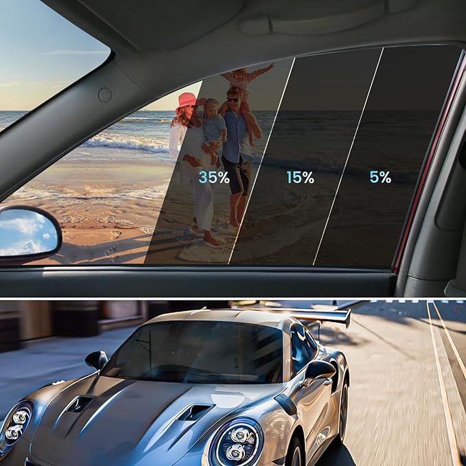 Car Window Tint 35% VLT - 20" in x 10' Ft Nano Carbon Window Tint Privacy Film for Car, Heat & UV Blocking, Glare Reduction and Scratch Resistant Automotive Tinting Roll