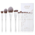 Jessup Makeup Brushes Set 14pcs Make up Brushes Premium Synthetic Foundation Concealer Blush Contour Powder Eye Shadow Blending Brush, Pearl White T343