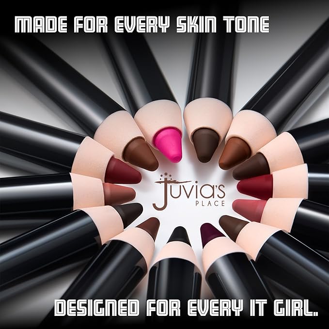 Juvia's Place Long Wear Lip Pencil – Mocktail – Waterproof & Kiss-proof, Long Lasting Lip Liner, Smooth Makeup Application - Soft Matte Finish Base for Lipstick - 13 Hours of Wear for Everyday Use