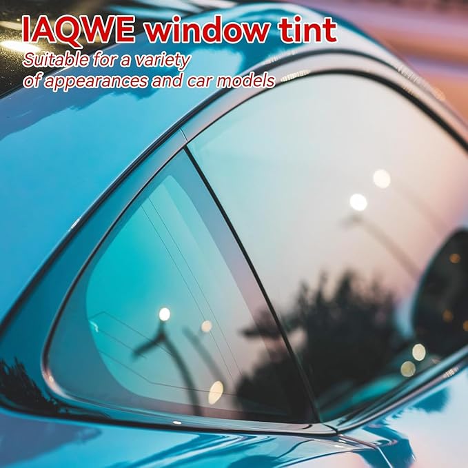 Ceramic Car Window Tint with 20% Percent VLT 30" in x 25'Ft Privacy Window Tint for Car Blocks UV IR Rays, Heat & Glare - Scratch Resistance-Black