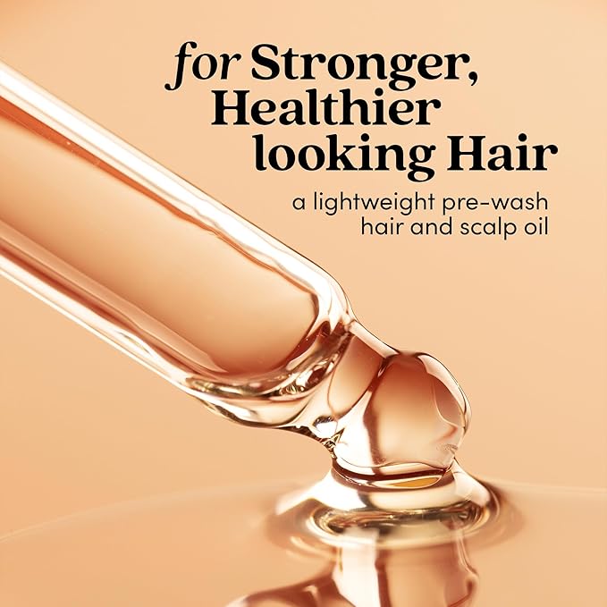Fable and Mane Hair Oil - HoliRoots Strengthening Serum for Damaged, Frizzy Hair with Ashwagandha, Castor Oil & Scalp Treatment - 1.8FL oz