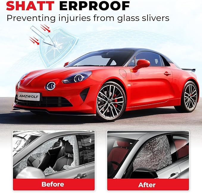 35% VLT Ceramic Car Window Tint Film (24In x100Ft), 99% UV & 96% IRR Blocks, 5-Layer Automotive Tints for Privacy Sun & Glare Protection Heat Blocking Scratch Resistant