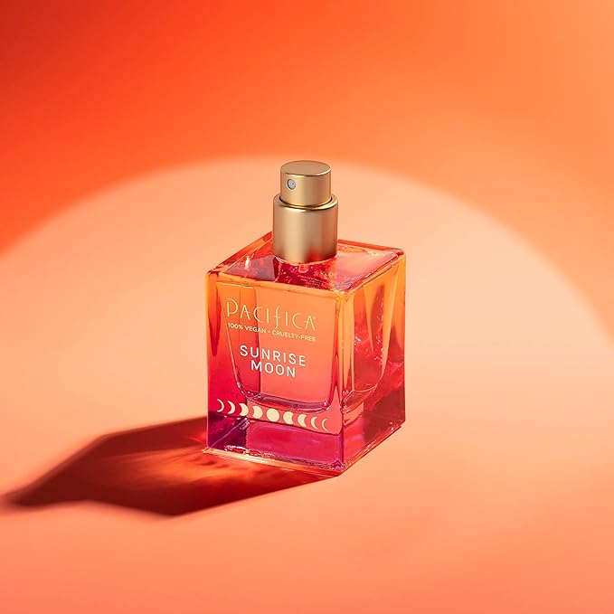 Pacifica Beauty | Sunrise Moon Spray Perfume | Peach, Cardamom, Madarin Notes | Natural + Essential Oils | Clean Fragrance | Vegan + Cruelty Free | Gifts for Her, 1 Fl Oz (Pack of 1)
